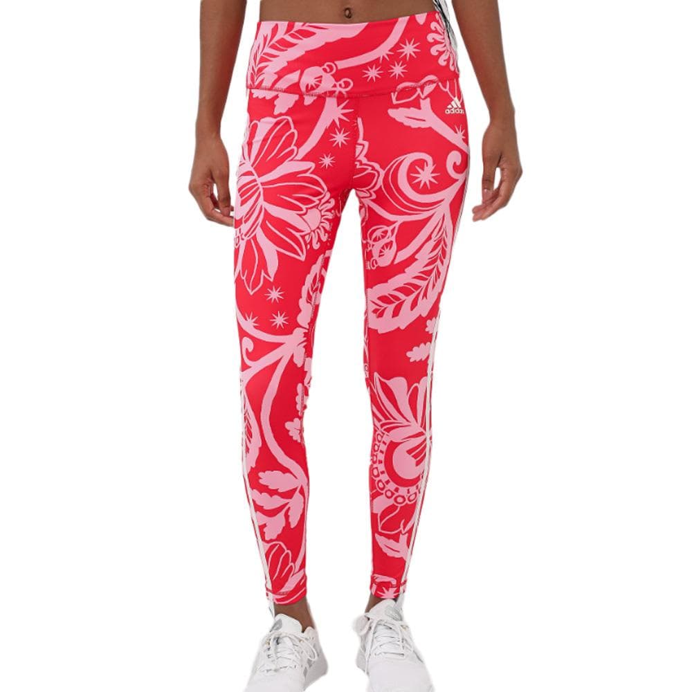 Legging Rouge/Rose Femme Adidas Farm 1