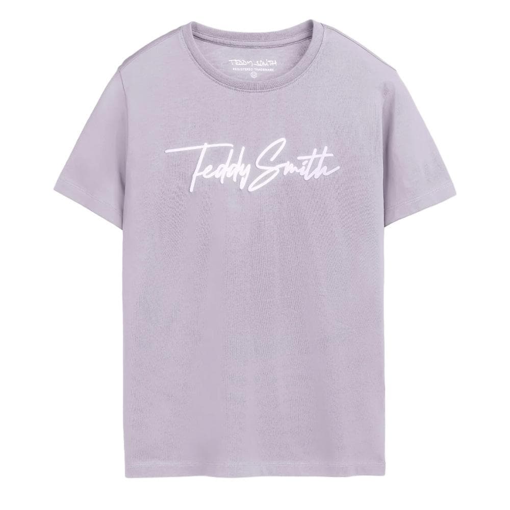 T-Shirt Mauve Garçon Teddy Smith Evan 1