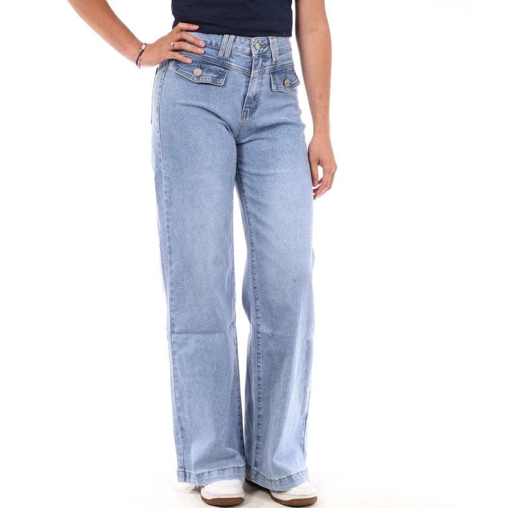 Jean Droit Bleu Femme Monday Premium BLE 1