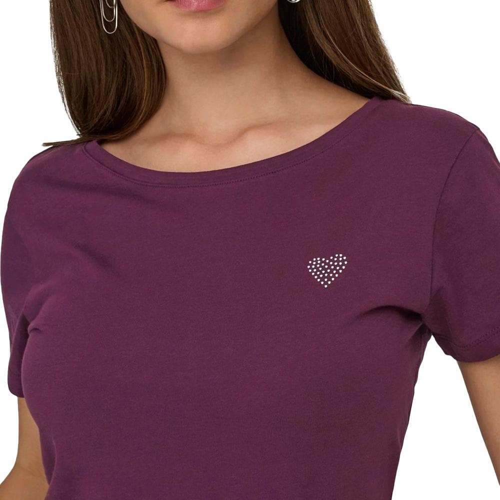 T-Shirt Violet JDY Femme Jdy Detail 3