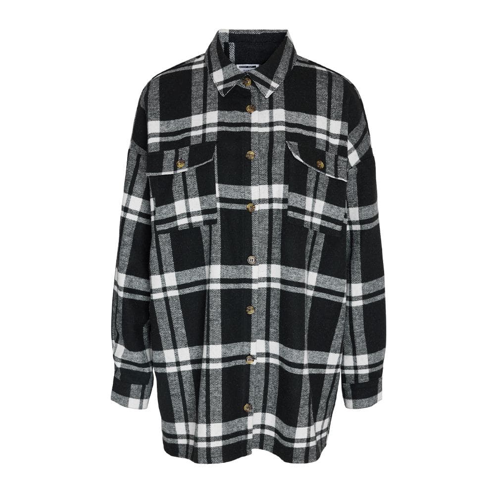 Surchemise Noir/Blanc à carreaux Femme Noisy May Flanny 1