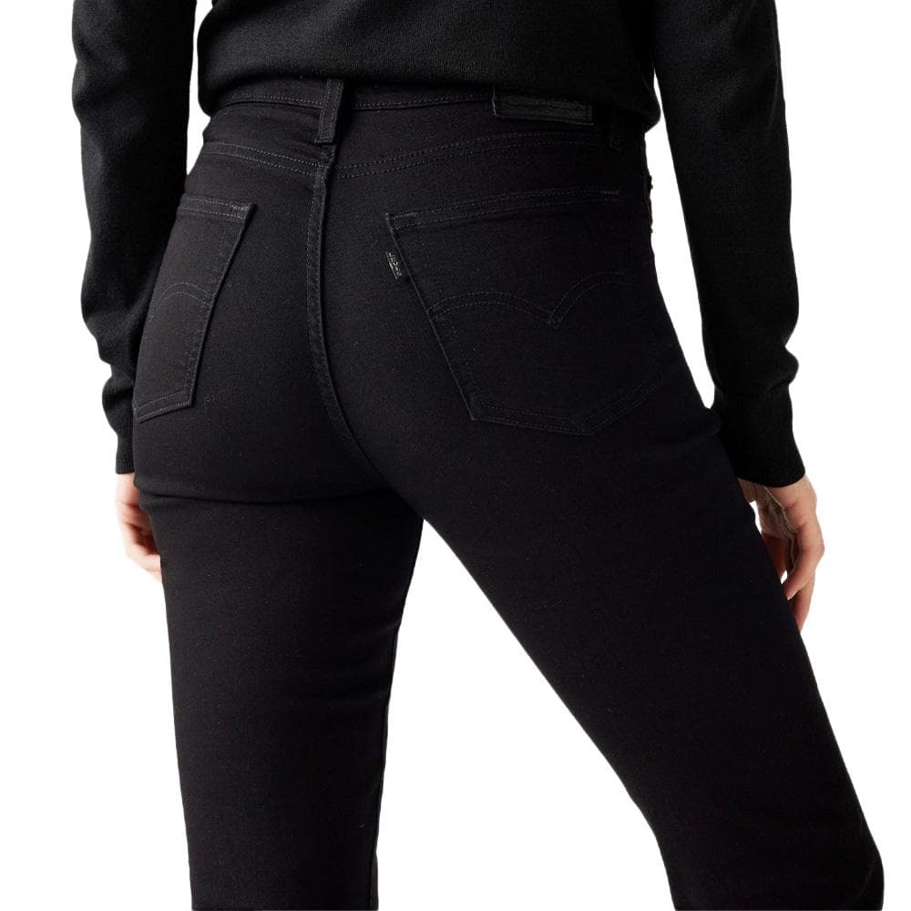 Jean 724 Noir Femme Levi's High Rise Straight 2