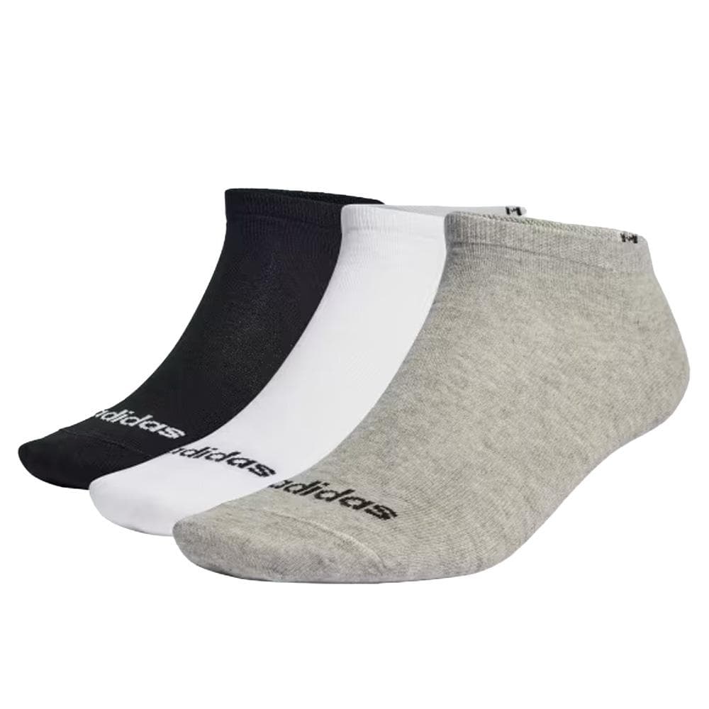 Lot de 3 Paires de Chaussettes Blanches/Noires/Grises Homme Adidas Low 1