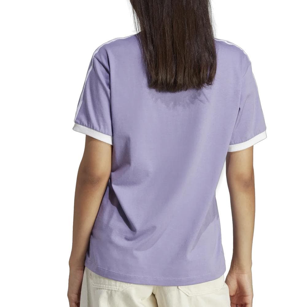 Short Mauve Femme Adidas Stripes 2