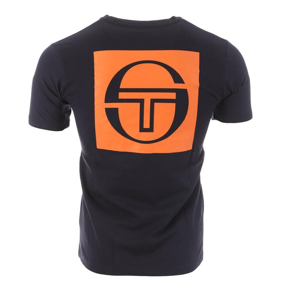 T-shirt Marine/Orange Homme Sergio Tacchini Squared 2