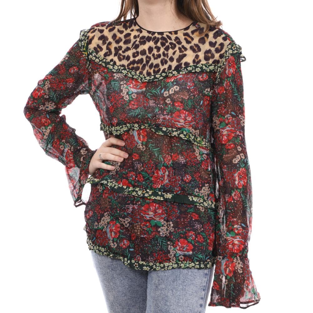Blouse à Fleurs/Léopard Femme Scotch & Soda 1
