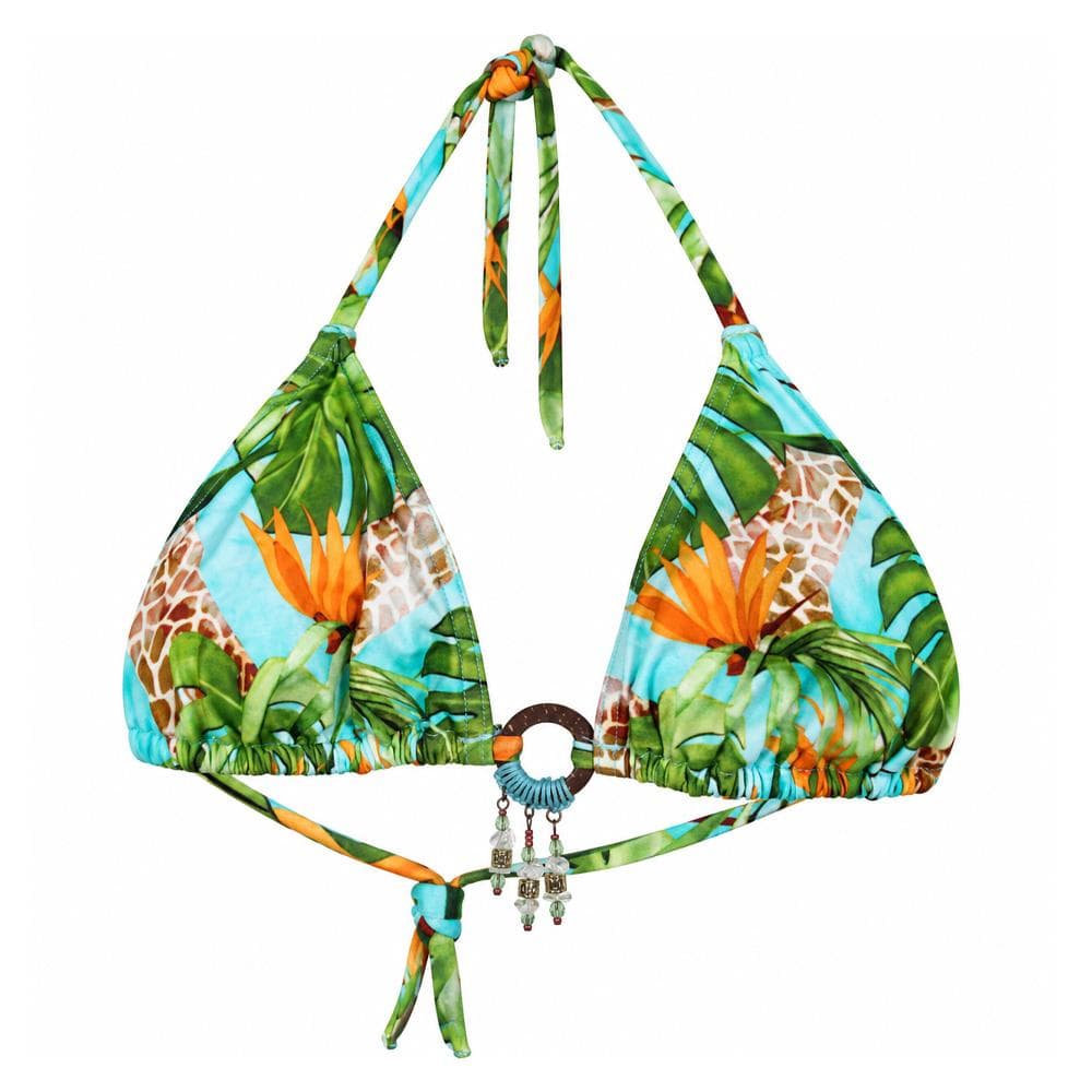 Haut de maillot de bain Turquoise/Vert Femme Grain de Sable Ficelle 1