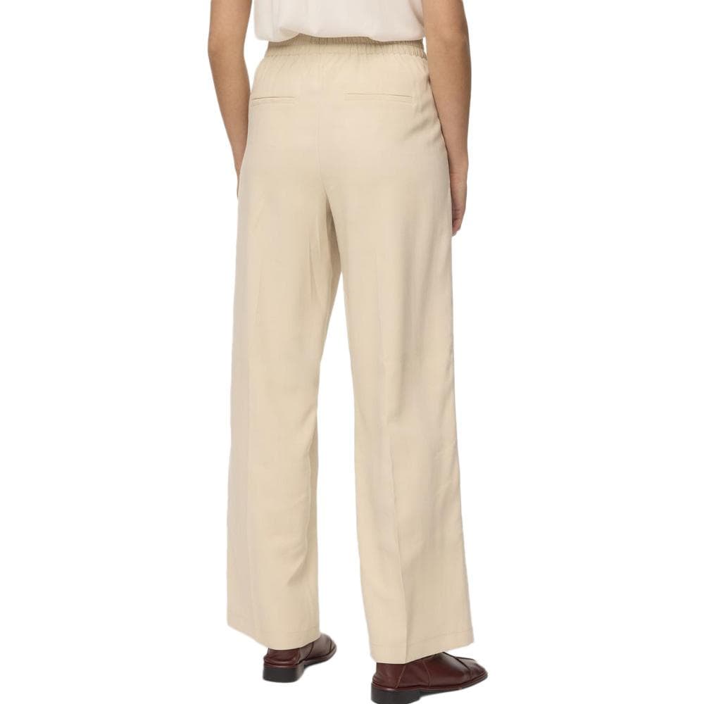 Pantalon fluide Beige Femme Vero Moda Carmen Wide 2