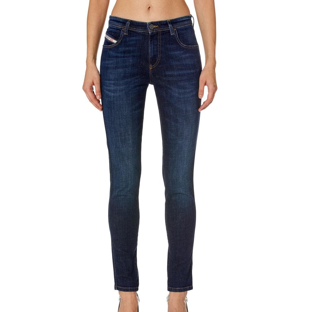 Jean Slim Bleu Foncé Femme Diesel Babhila 1