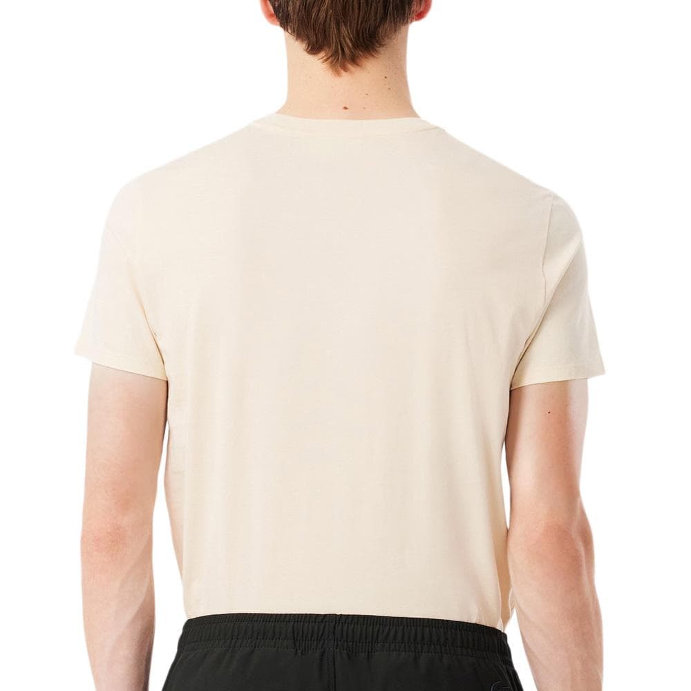 T-Shirt Jaune Pale Homme Lacoste Pima 2