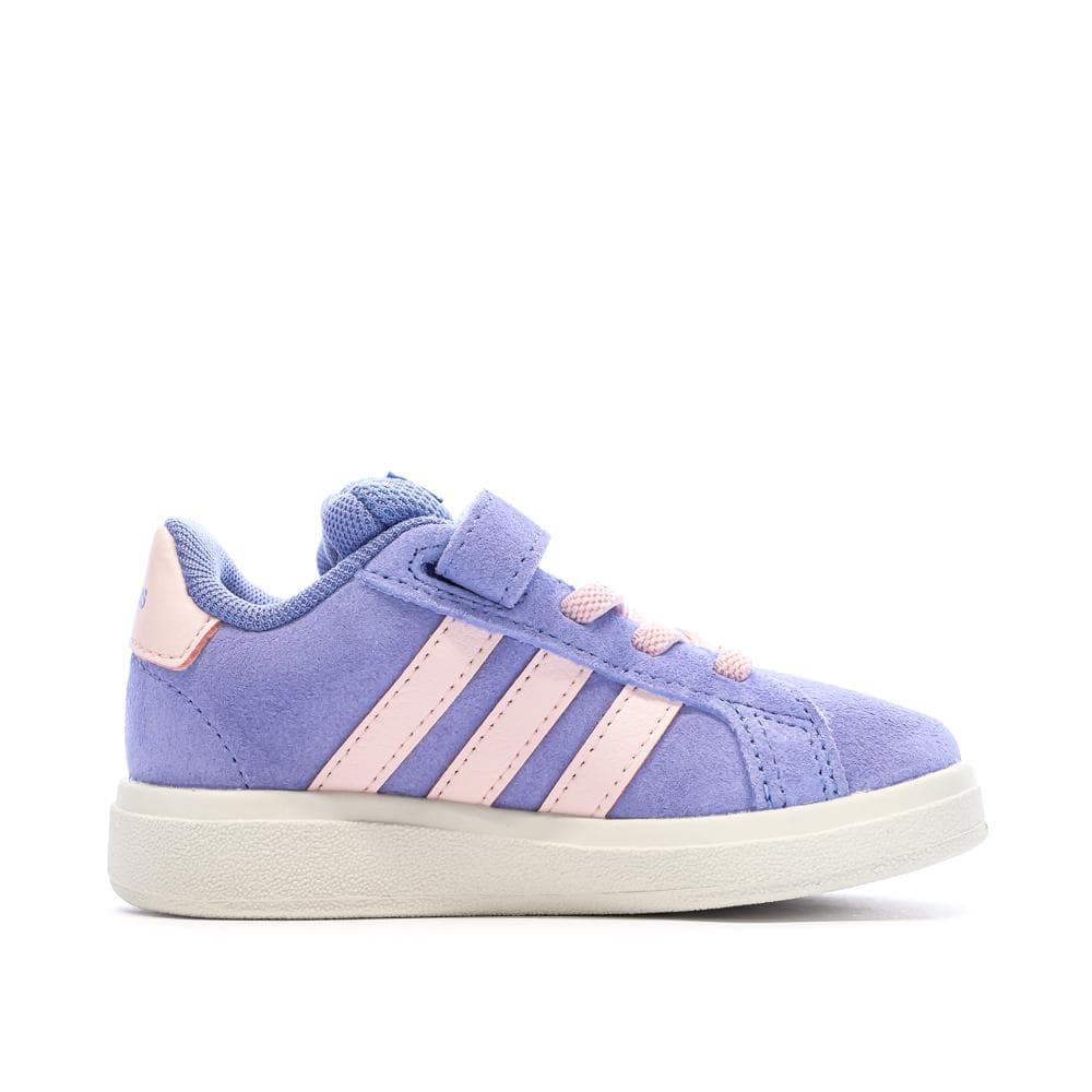 Baskets Violette/Rose Fille Adidas Grand Court 2
