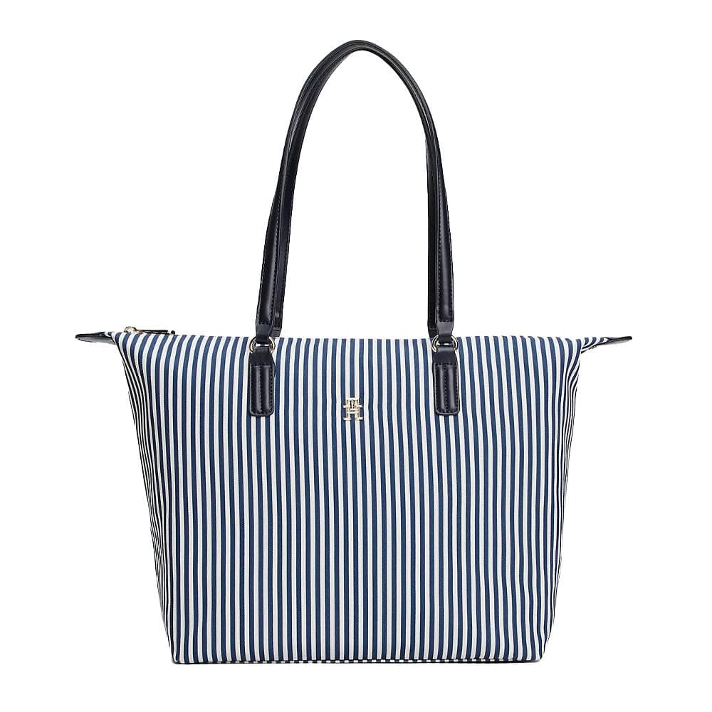 Sac à Cabas Rayure Blanc/Marine Femme Tommy Hilfiger Poppy Summer Tote 1