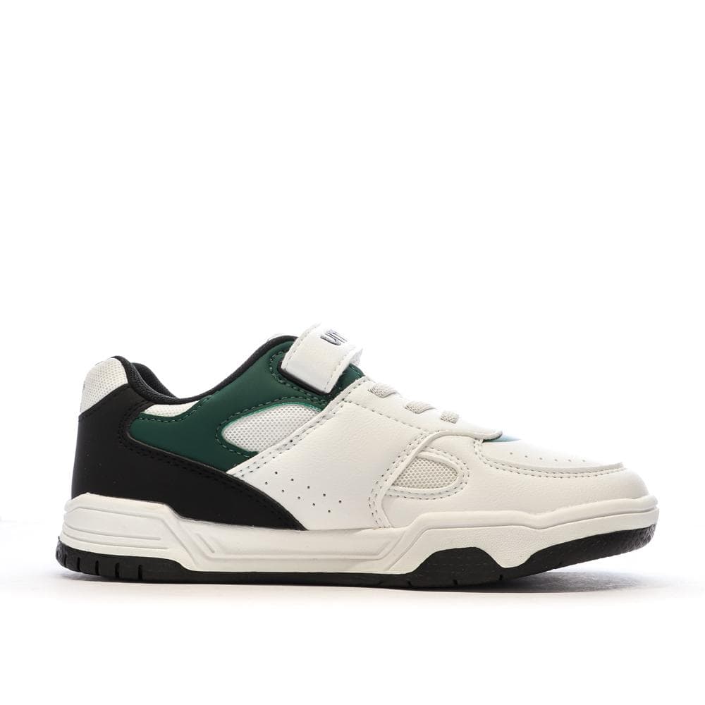 Baskets Blanches/Noires/Vert Garçon Umbro Travys 2
