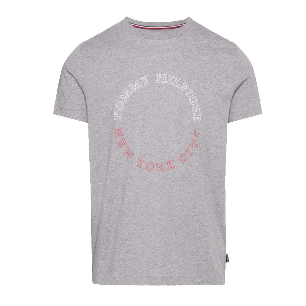 T-shirt Gris Homme Tommy Hilfiger Monotype Roundle 1