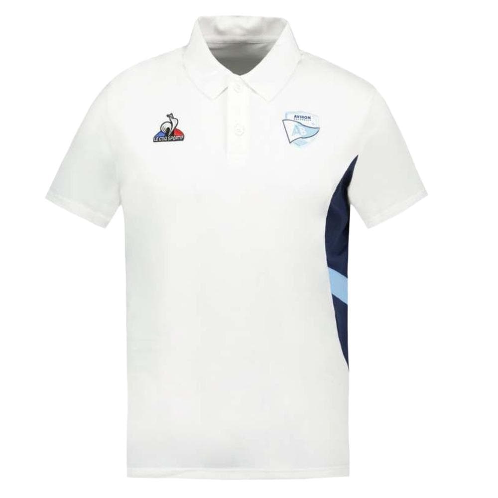 Aviron Bayonnais Polo Blanc Homme Le Coq Sportif New Optica 1