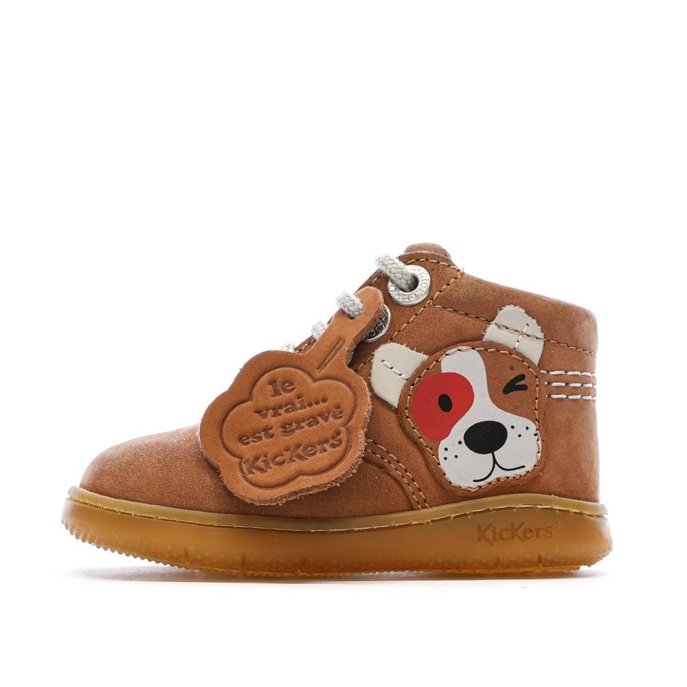 Baskets Hautes Marron Garçon Kickers Bottillon 1