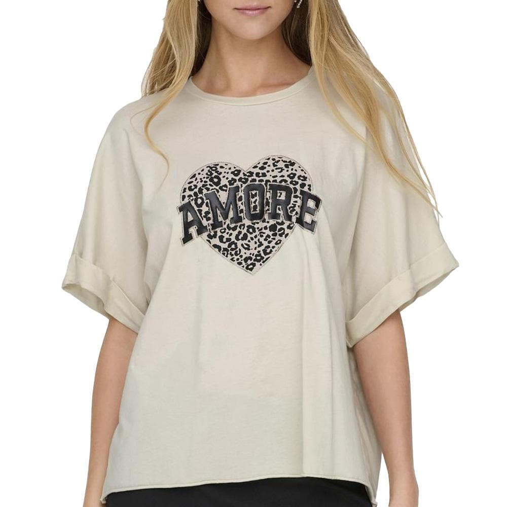 T-Shirt Beige Femme Only Lucy 1