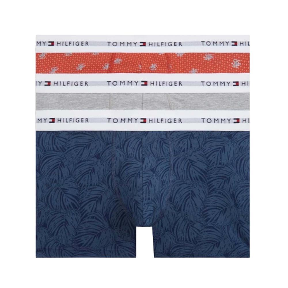 Lot de 3 Boxers Marine/Gris/Orange Homme Tommy Hilfiger Trunk 1