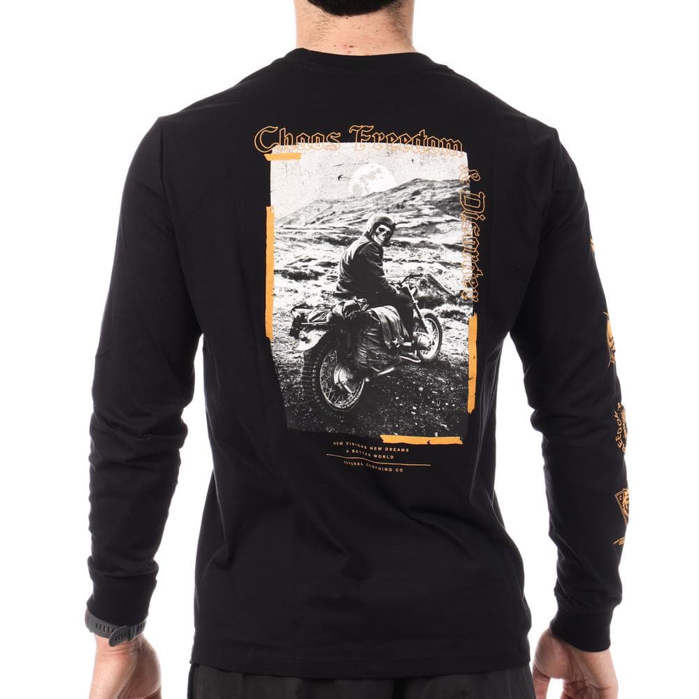 T-Shirt Manches Longues Noir Homme Kaporal REGAN 2