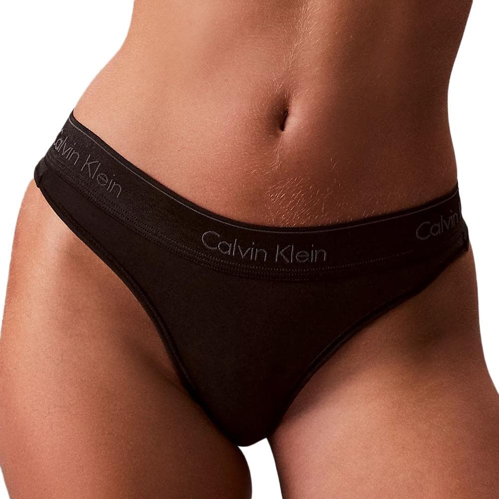 String Noir Femme Calvin Klein Jeans Thonge 1