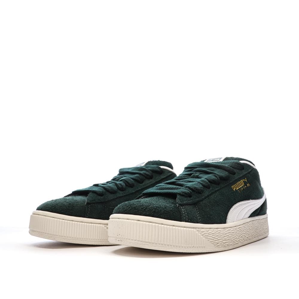 Baskets Vertes/Beiges Homme Puma Suede Xl Hairy 6