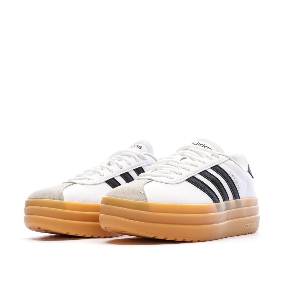 Baskets Blanc/Noir Femme Adidas Court Bold 6