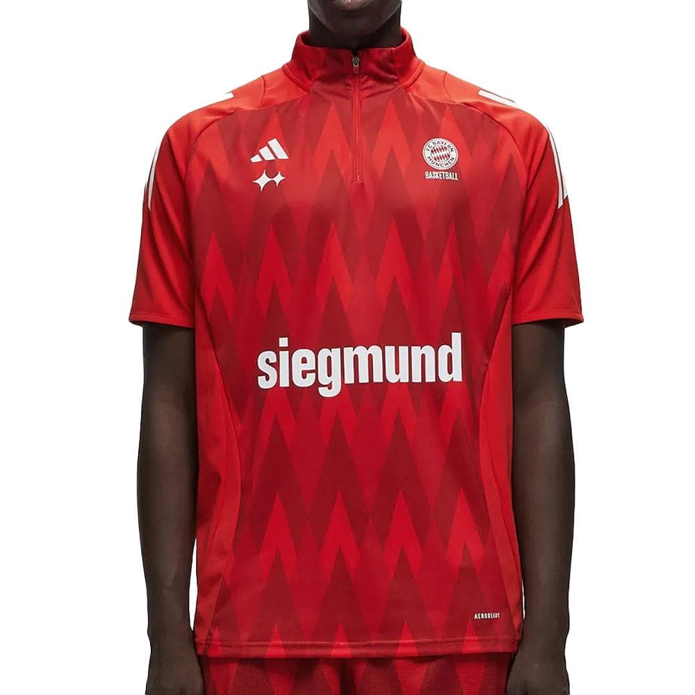 Bayern Munich Maillot Rouge Homme Adidas Shooter Basketball 1