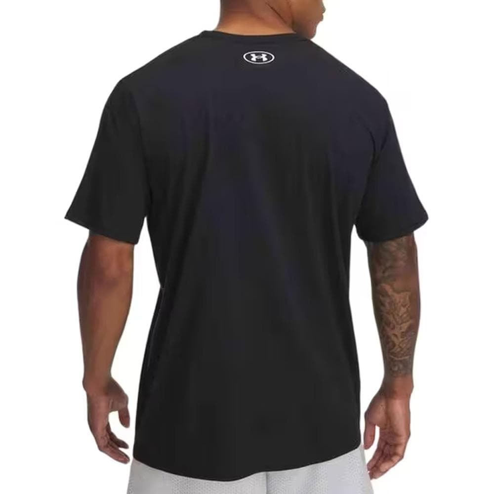T-shirt Noir Homme Under Armour Camo Chest Stripe 2
