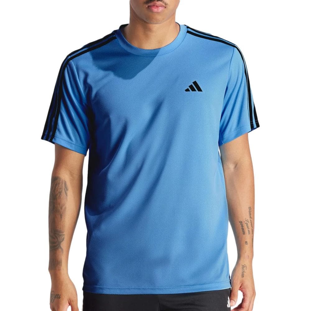 T-Shirt de sport Bleu/Noir Homme Adidas Base 1