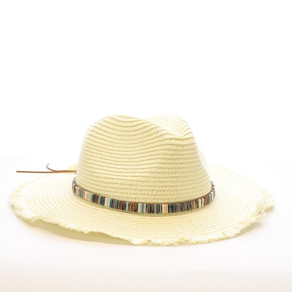 Chapeaux Blanc Femme Via Lorenzo Fedora Ivoire 2