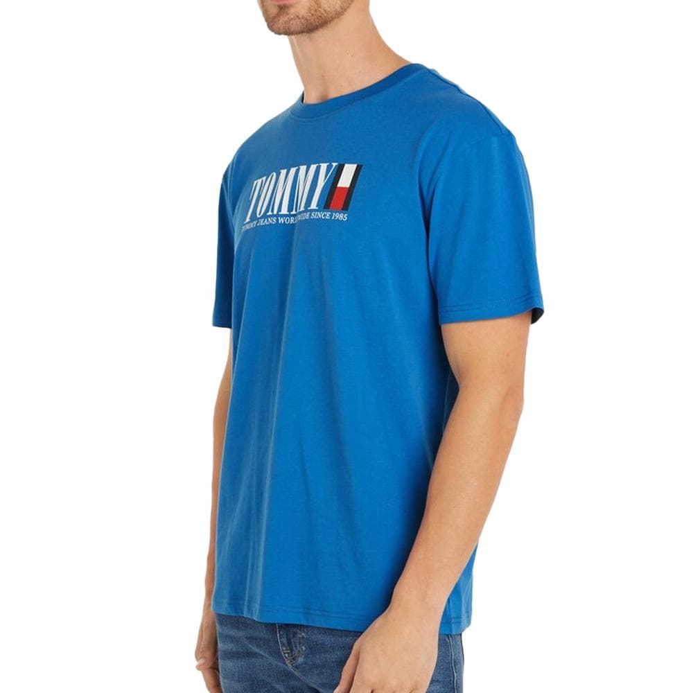 T-shirt Bleu Homme Tommy Hilfiger Dna 1