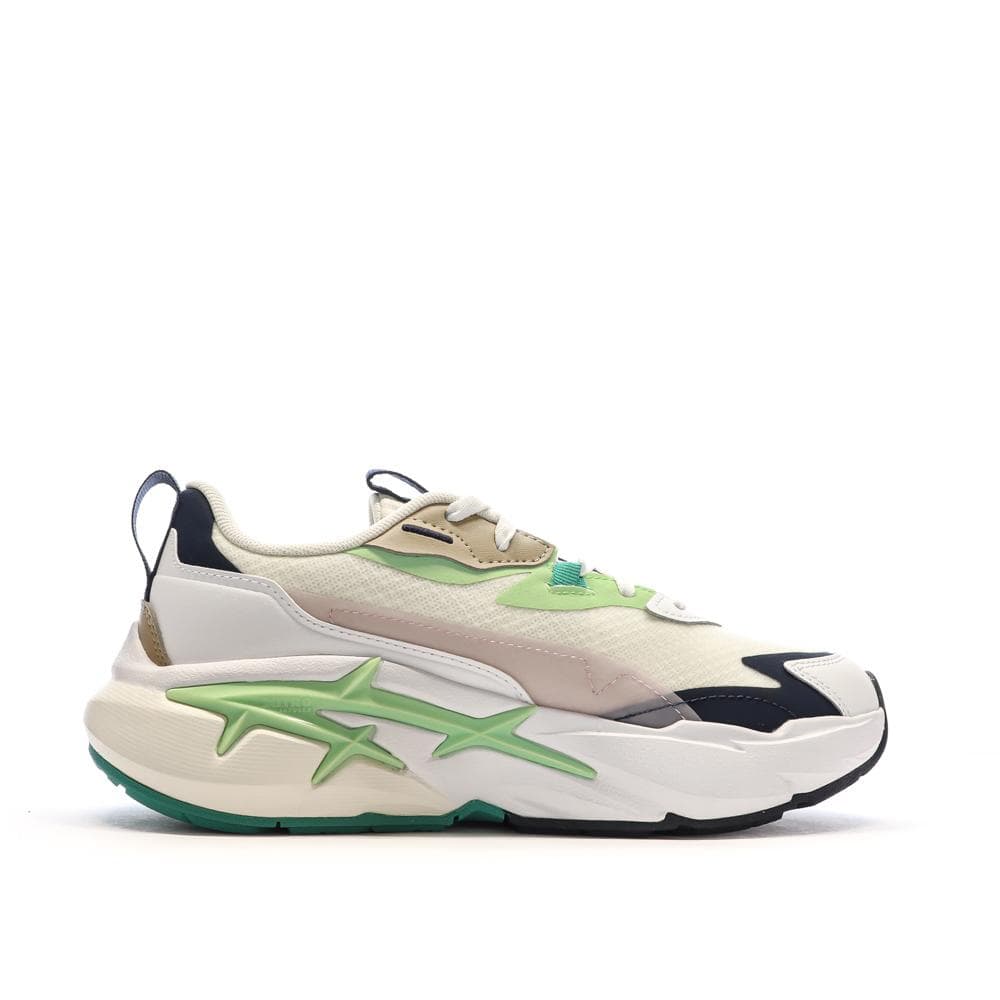 Baskets Blanches/Vertes Femme Puma Spina 2