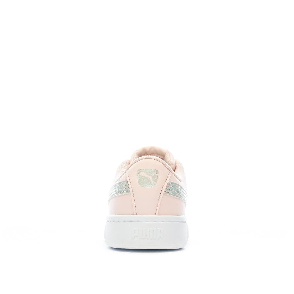 Baskets Rose/Gris pailleté Fille Puma Vikky Rainbow 3