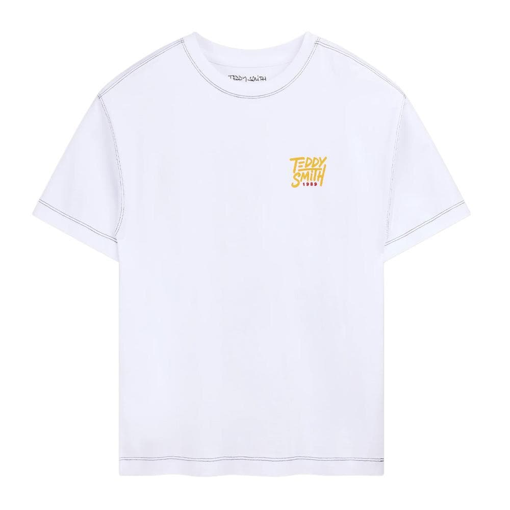 T-Shirt Blanc Garçon Teddy Smith Sam 1