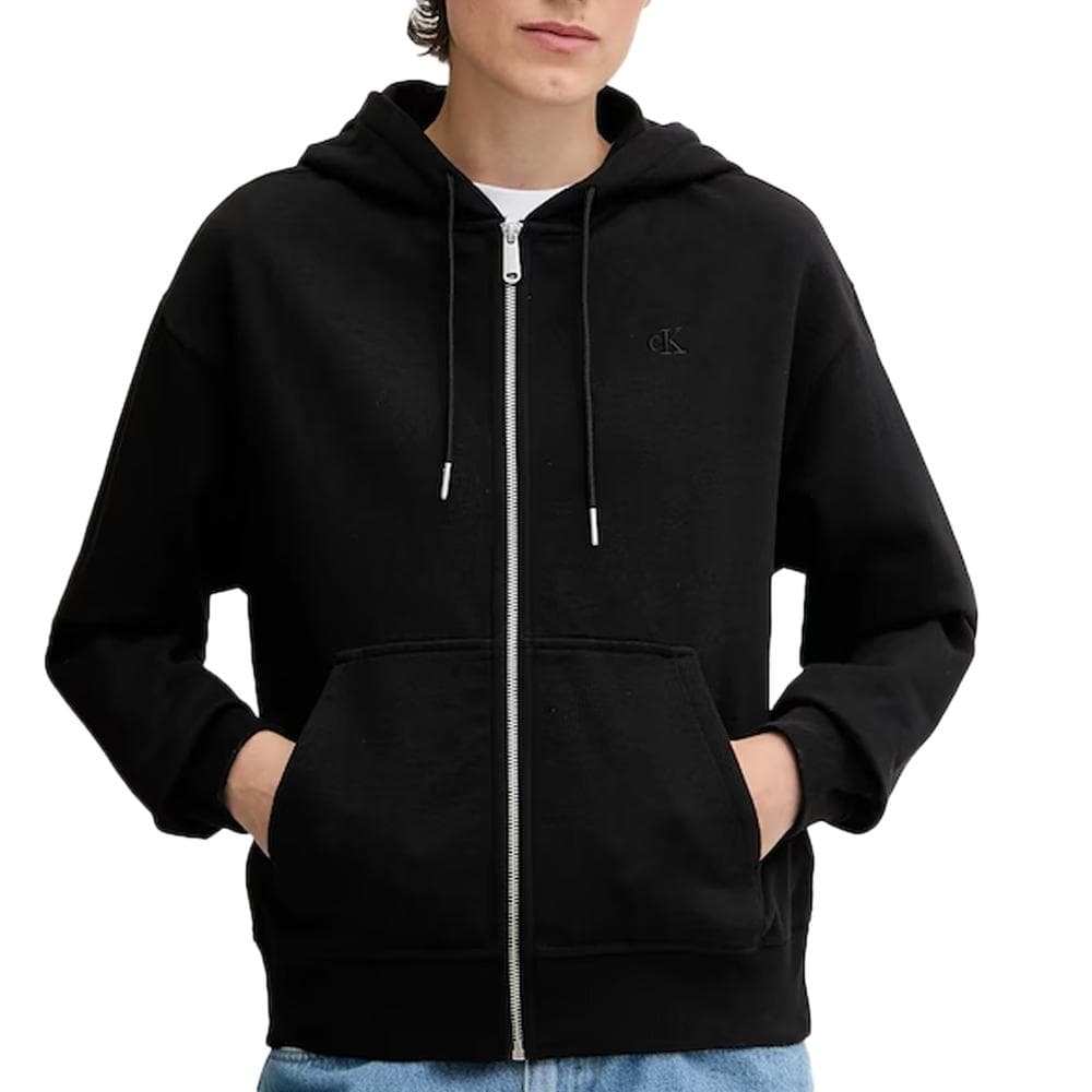 Sweat Zippé Noir Femme Calvin Klein Jeans Archive 1