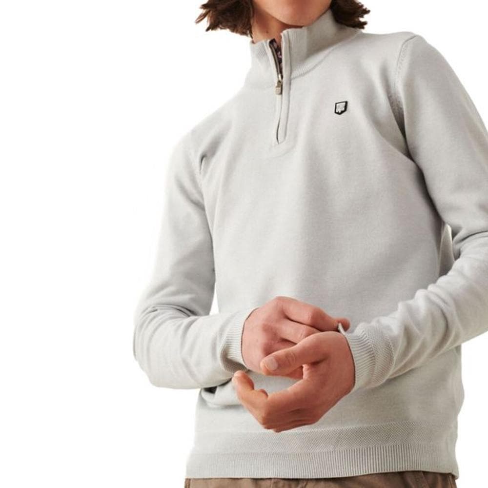 Pull 1/4 Zip Blanc Homme Teddy Smith Marty 2 1