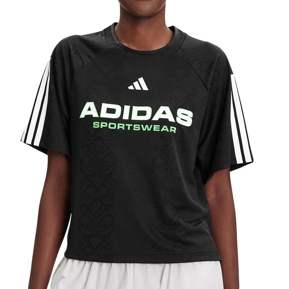 T-shirt Noir Femme AdidasTiro Q3 1