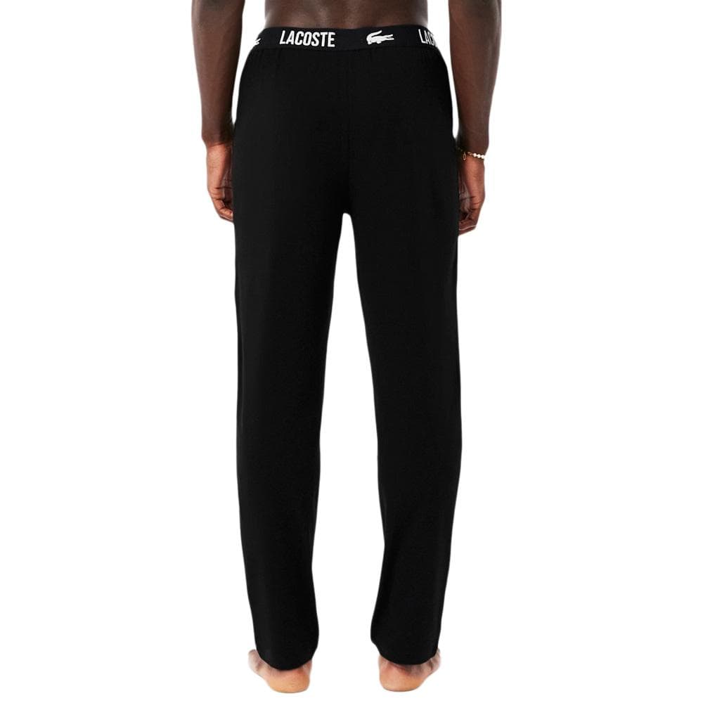 Bas de Pyjama Noir Homme Lacoste 3H8302 2