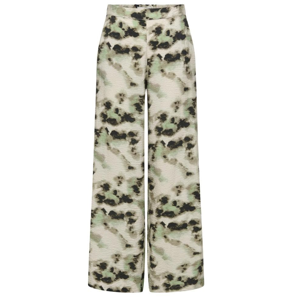 Pantalon fluide Beige/Vert/Noir Femme JDY Millie 1