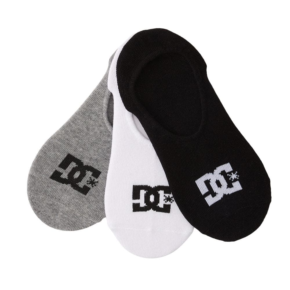 x3 Paires de chaussettes Blanc/Gris/Noir Homme Dc shoes Liner 1