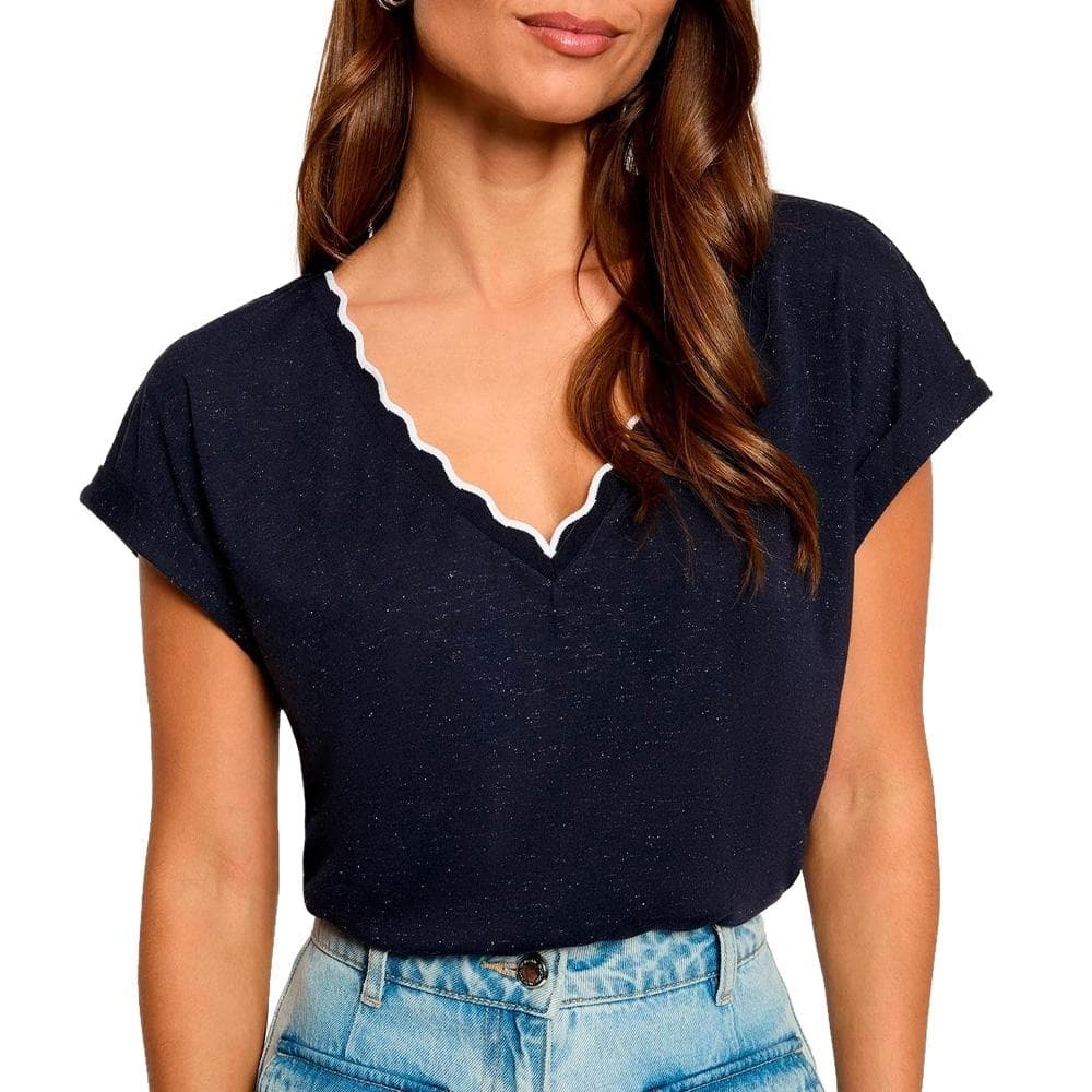 T-Shirt Marine Femme Morgan DIANA 1