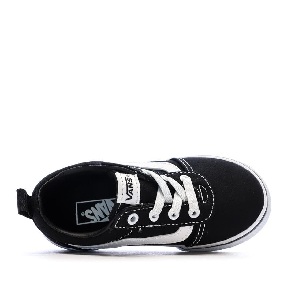 Baskets Noires/Blanches Enfant Vans Ward Slip-on 4