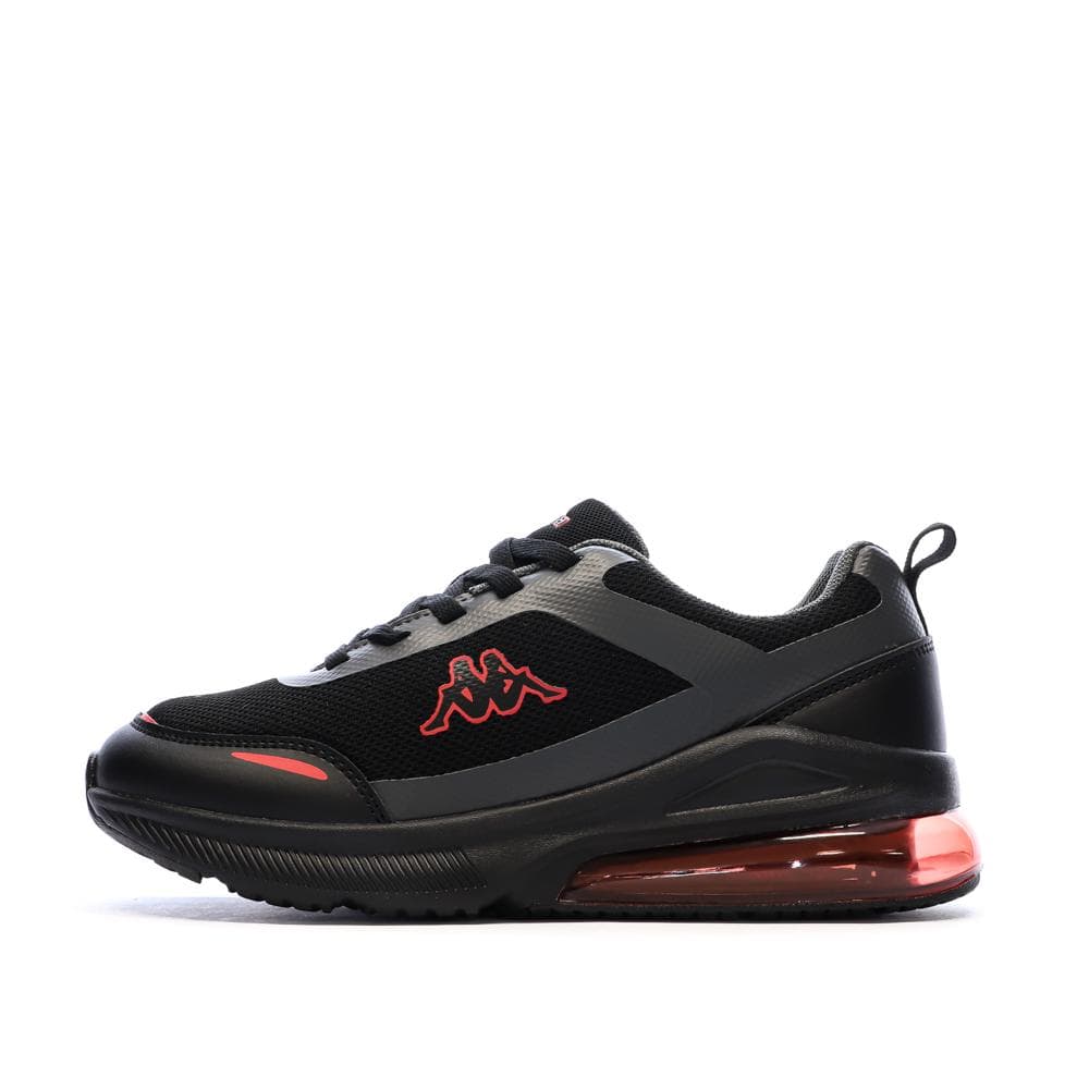 Baskets Noir/Rouge Garçon Kappa Logo Pylos 1