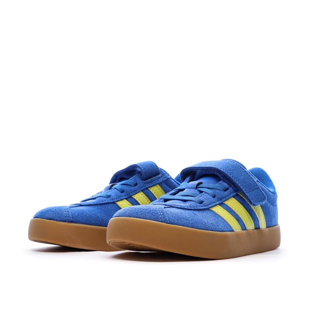 Baskets Bleu/Jaune Garçon Adidas Court 6