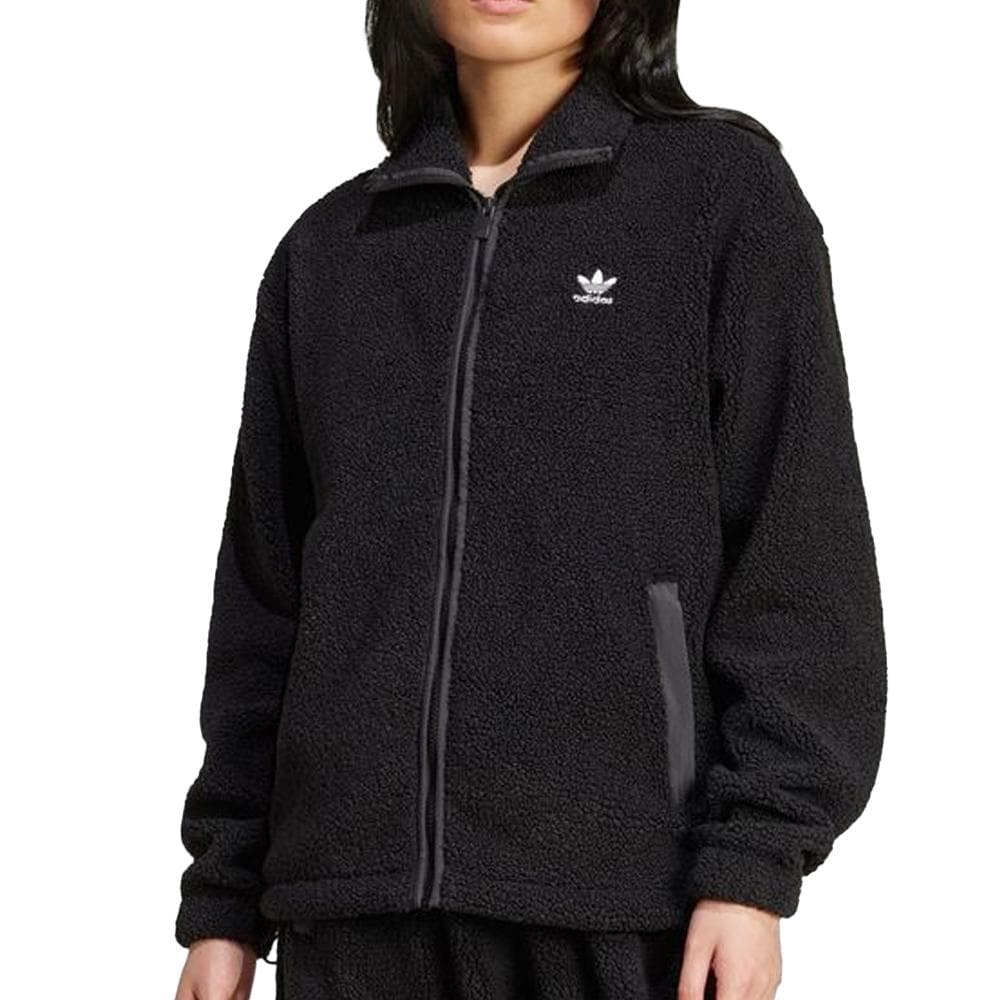 Veste Noire Femme Adidas Teddy Fl 1
