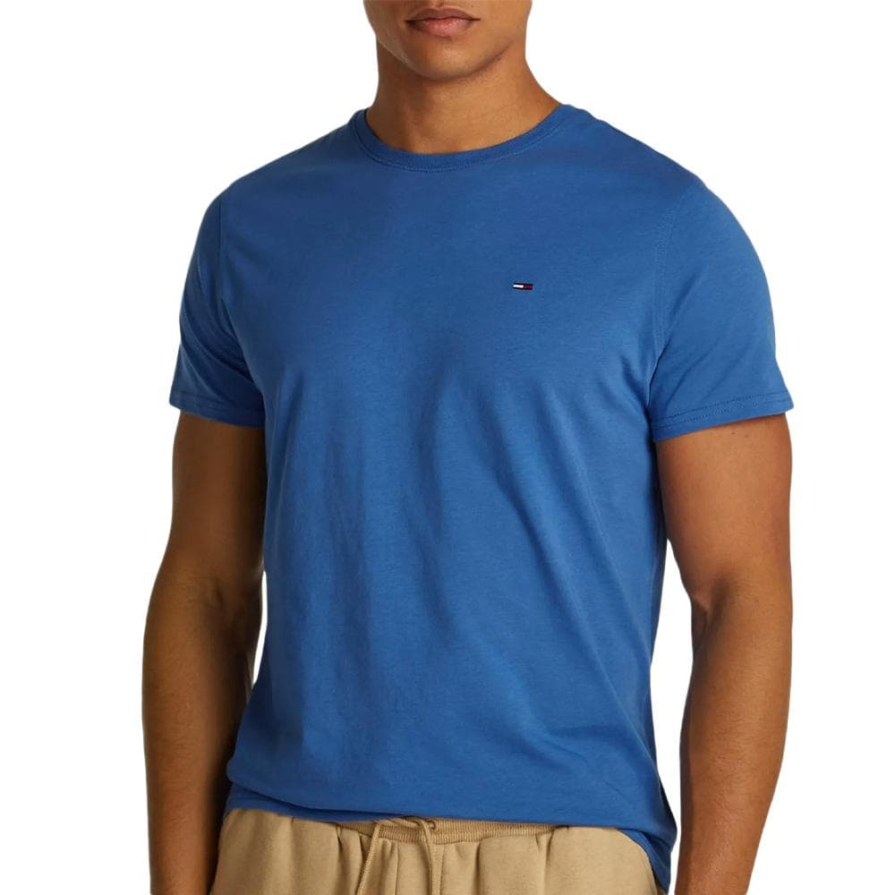 T-shirt Bleu Homme Tommy Hilfiger Tjm Xslim Jersey 1