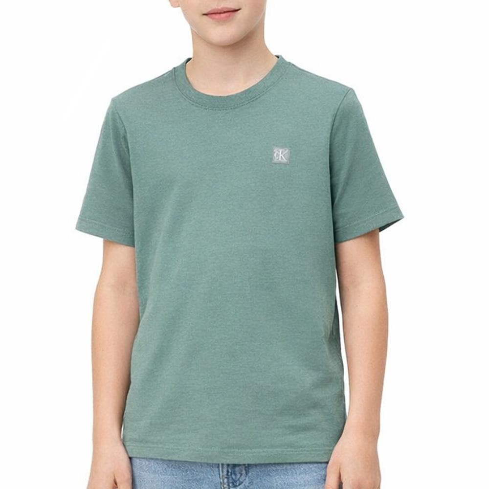 T-shirt Vert Garçon Calvin Klein Jeans IU0IU00543 1