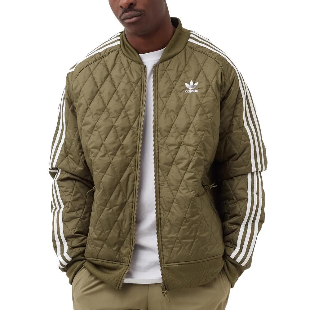 Veste Verte Homme Adidas Quilted 1
