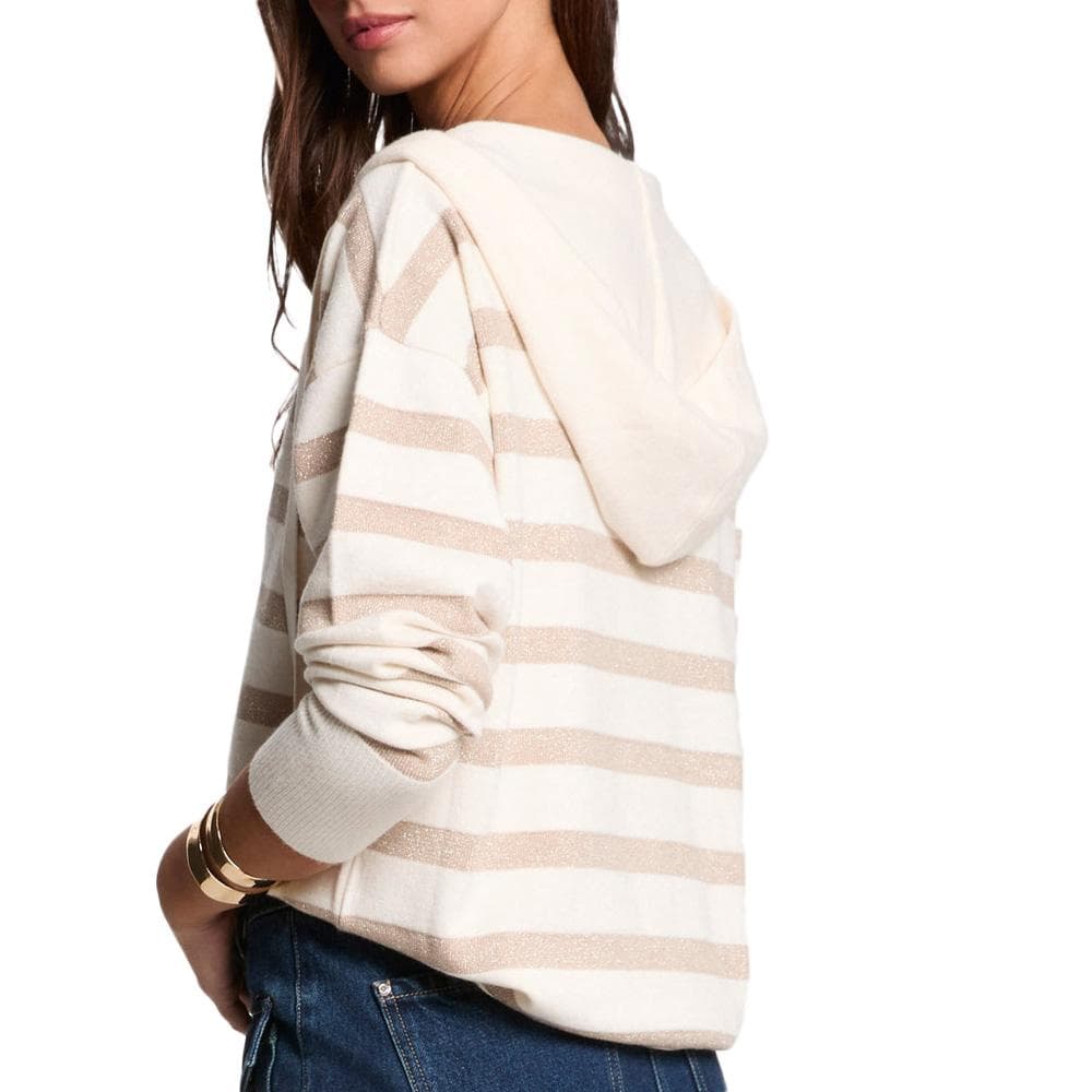 Pull Blanc/Doré Femme Morgan Ballo 2