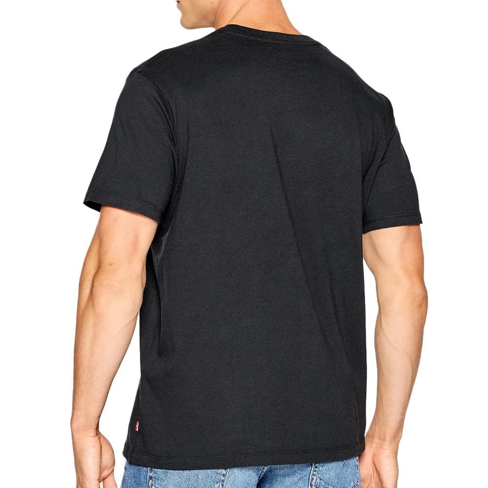 T-shirt Noir Homme Levi's Crewneck 2